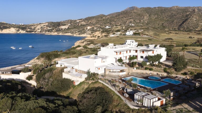 golden milos beach house by domotel exterior photo
